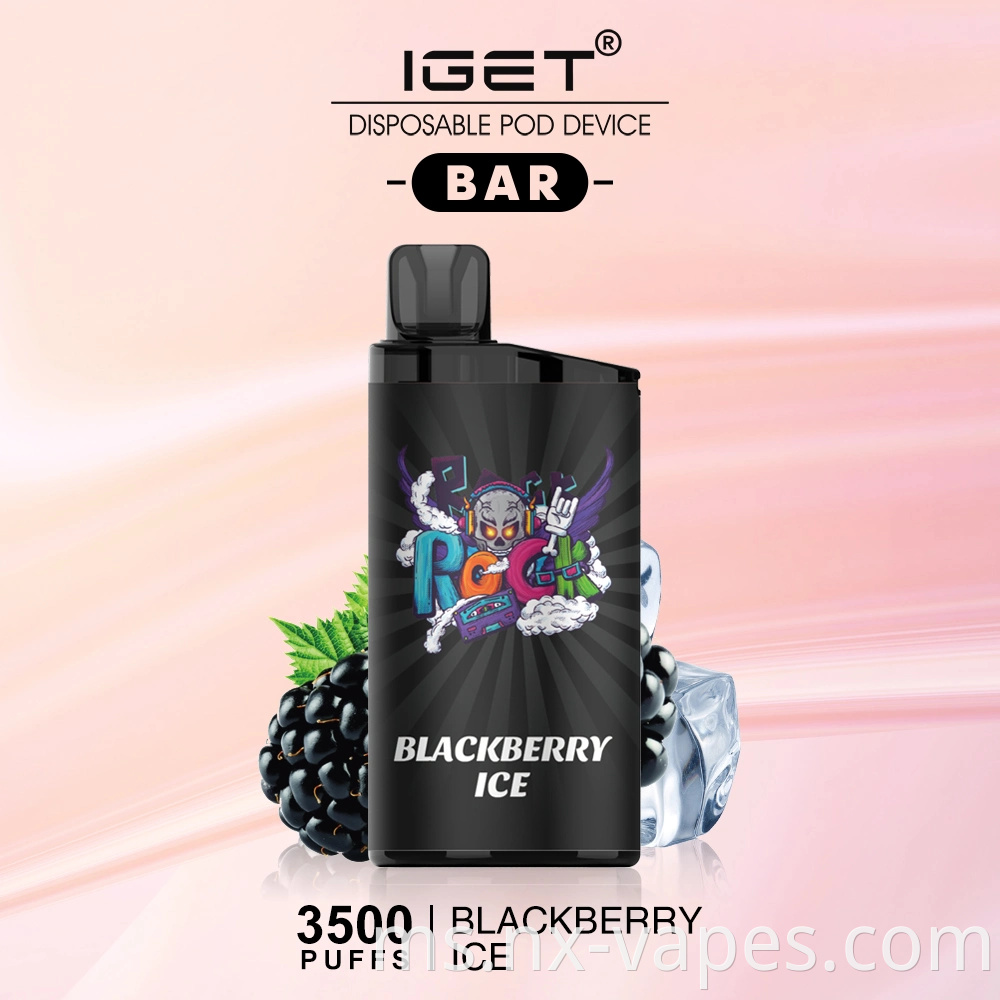 OEM IGET Bar 3500 Puffs Pengilang Vape IGET Terbaik